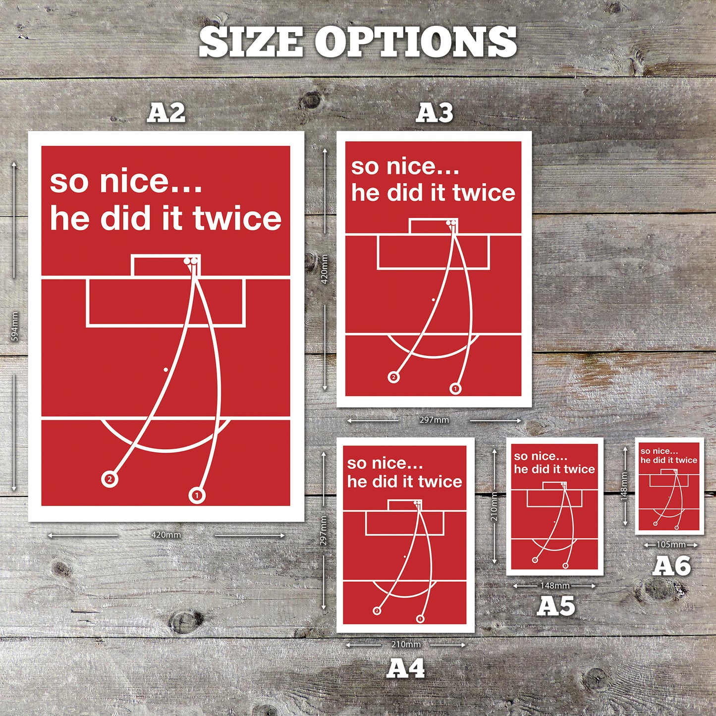 So nice… he did it twice - Declan Rice Goals - Both free-kicks - Arsenal 3 Real Madrid 0 - Champions League Quarter-Final 2025 - Swiss Style Goal Print - Home Decor (Various sizes)