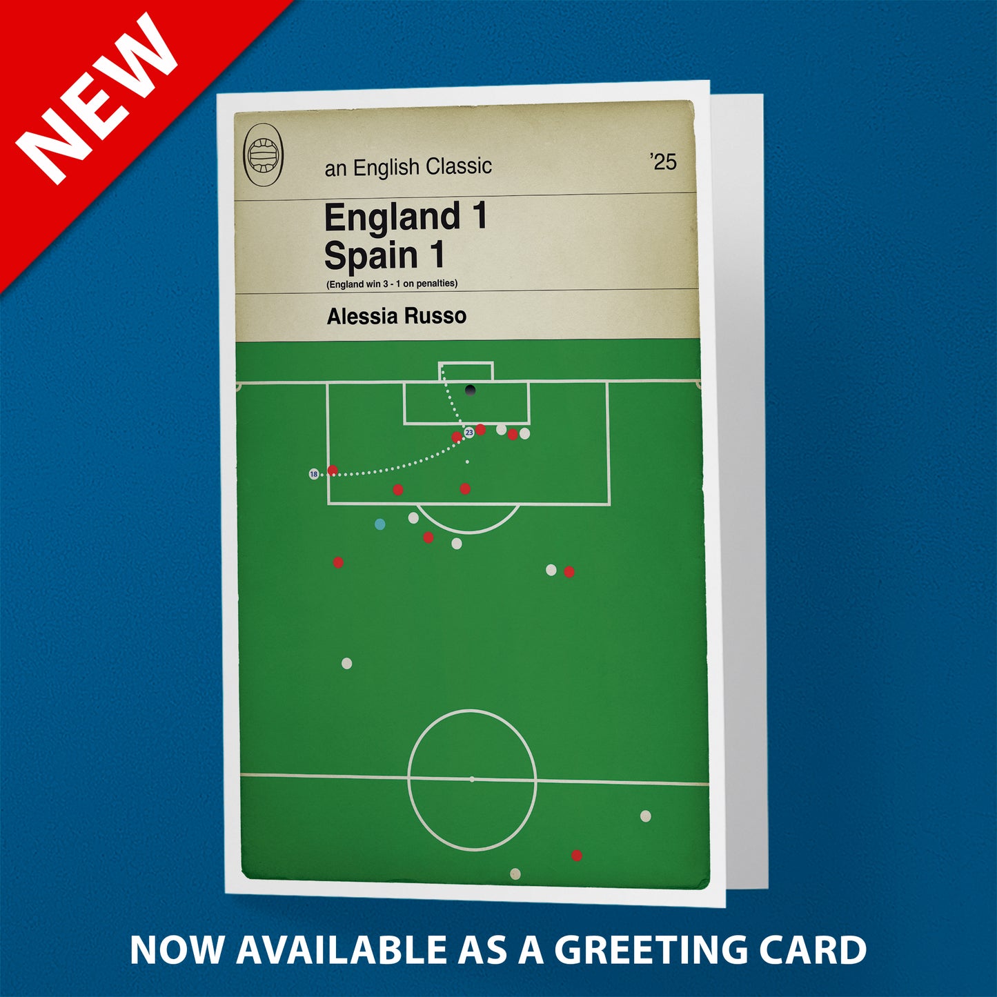 Alessia Russo Equalising Goal - England 1 Spain 1 - Women's Euro 2025 Final - Football Book Cover - Gift for Lionesses Fan (Various Sizes)