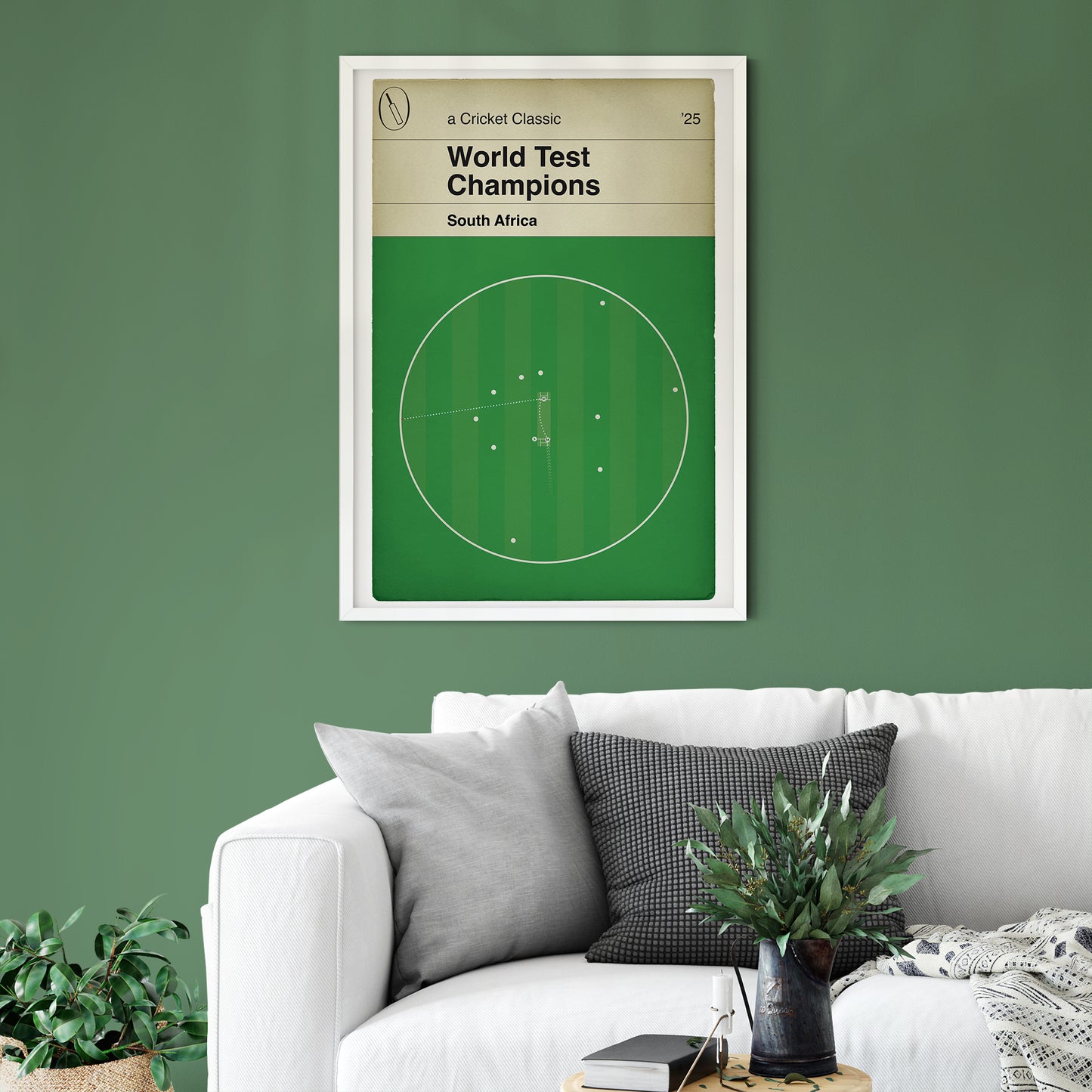 South Africa World Test Champions 2025 - Kyle Verreynne Winning Runs - South Africa v Australia - Cricket Book Cover Art (Various Sizes)