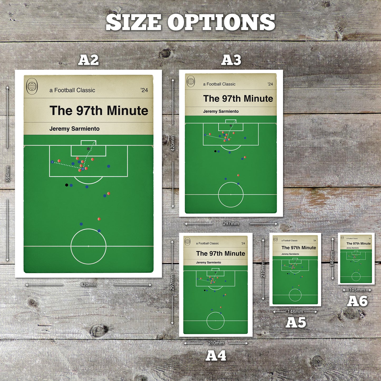 Jeremy Sarmiento Goal - Ipswich Town 3 Southampton 2 - 97th Minute Winner - Football Poster