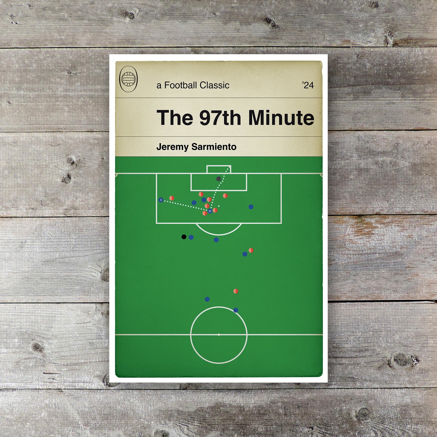 Jeremy Sarmiento Goal - Ipswich Town 3 Southampton 2 - 97th Minute Winner - Football Poster