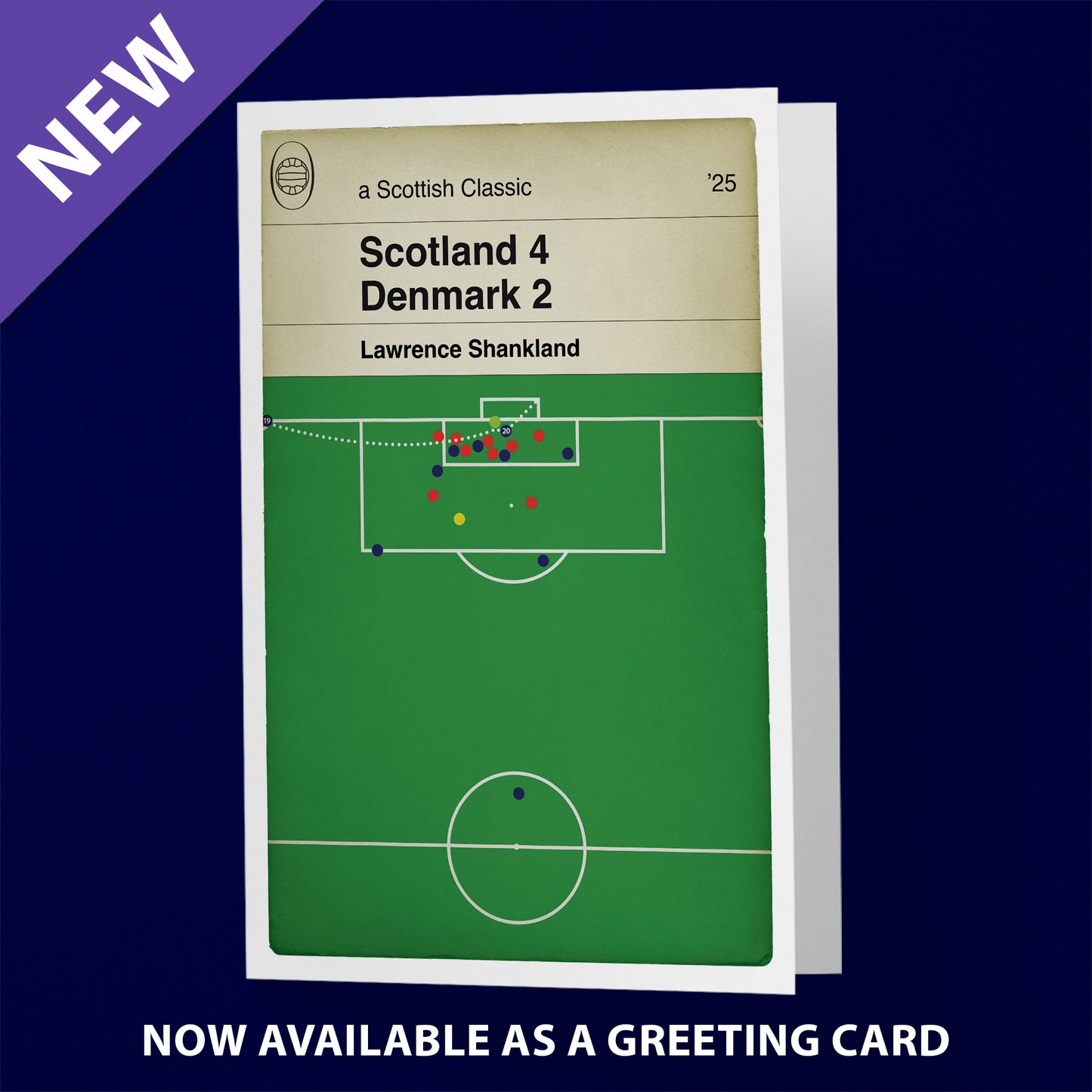 Scotland 4 Denmark 2 - Lawrence Shankland Goal Poster - World Cup Qualifier 2025