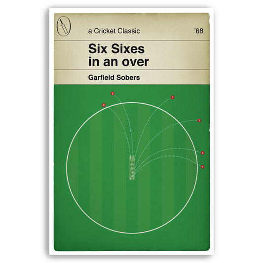 Garfield Sobers Six Sixes in an over for Notts v Glamorgan in 1968 - Cricket Gift - Book Cover Poster (Various Sizes)