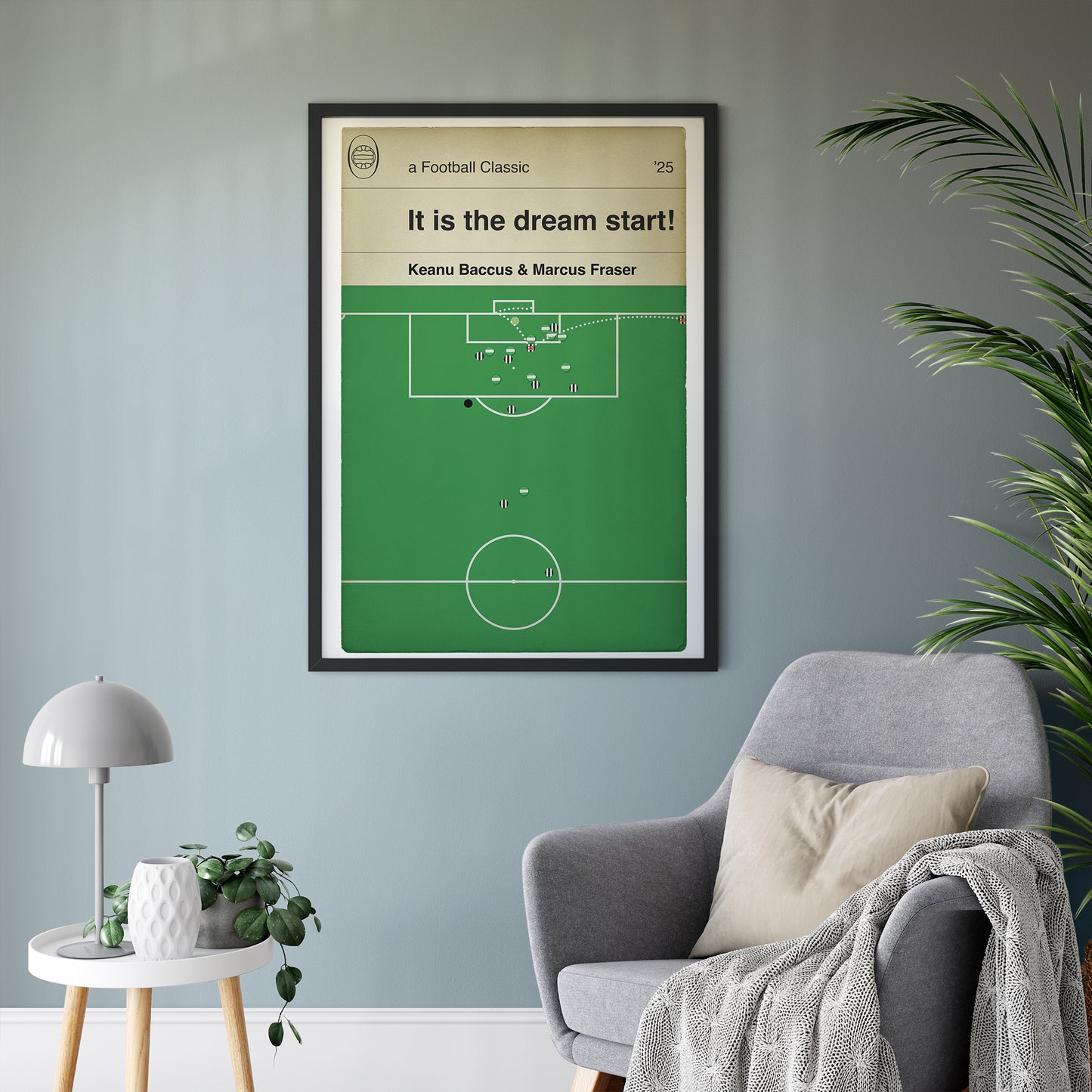 St. Mirren Goal - Marcus Fraser Header - League Cup Final 2025 - Football Poster