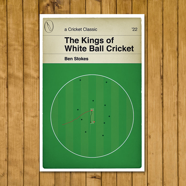 Ben Stokes Winning Run - England v Pakistan - T20 World Cup Final 2022 - The Kings of White Ball Cricket - Cricket Print - Various Sizes