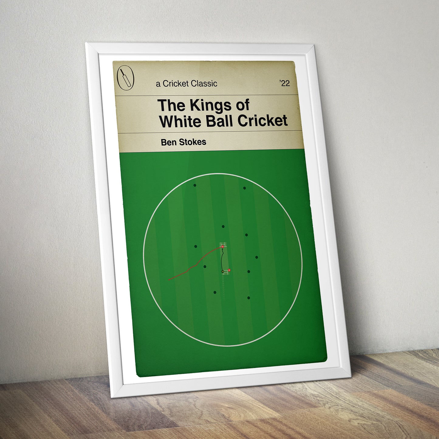 Ben Stokes Winning Run - England v Pakistan - T20 World Cup Final 2022 - The Kings of White Ball Cricket - Cricket Print - Various Sizes