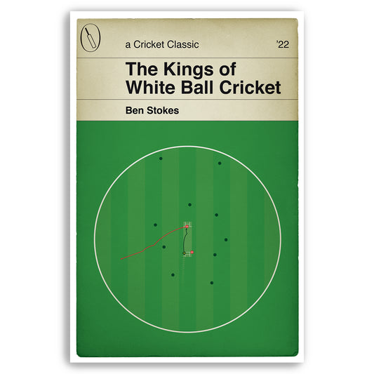 Ben Stokes Winning Run - England v Pakistan - T20 World Cup Final 2022 - The Kings of White Ball Cricket - Cricket Print - Various Sizes