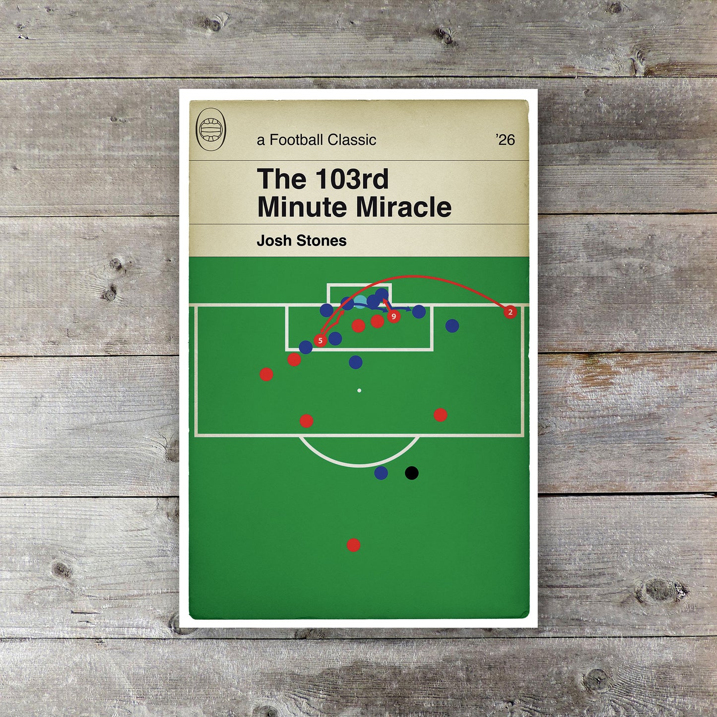 York City Equaliser v Rochdale - Josh Stones Goal - 103rd Minute - Football Poster