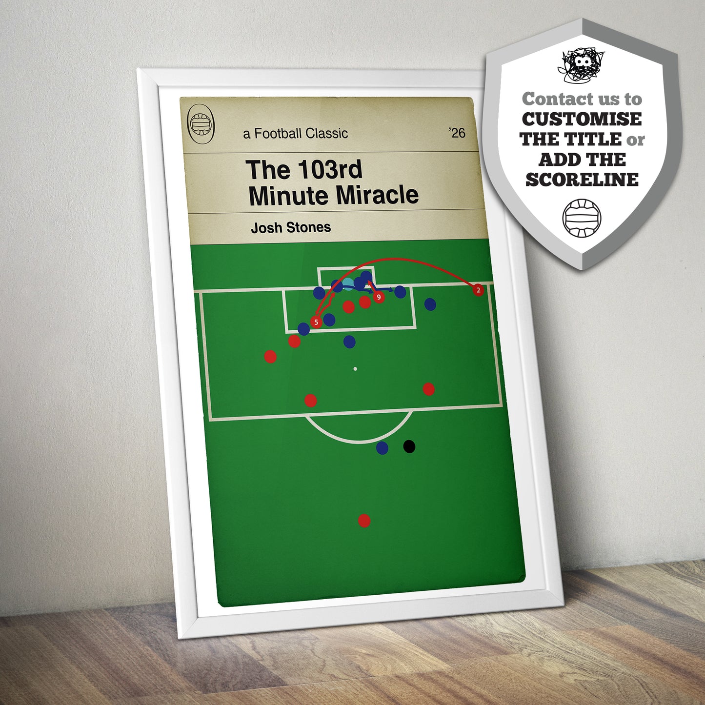 York City Equaliser v Rochdale - Josh Stones Goal - 103rd Minute - Football Poster