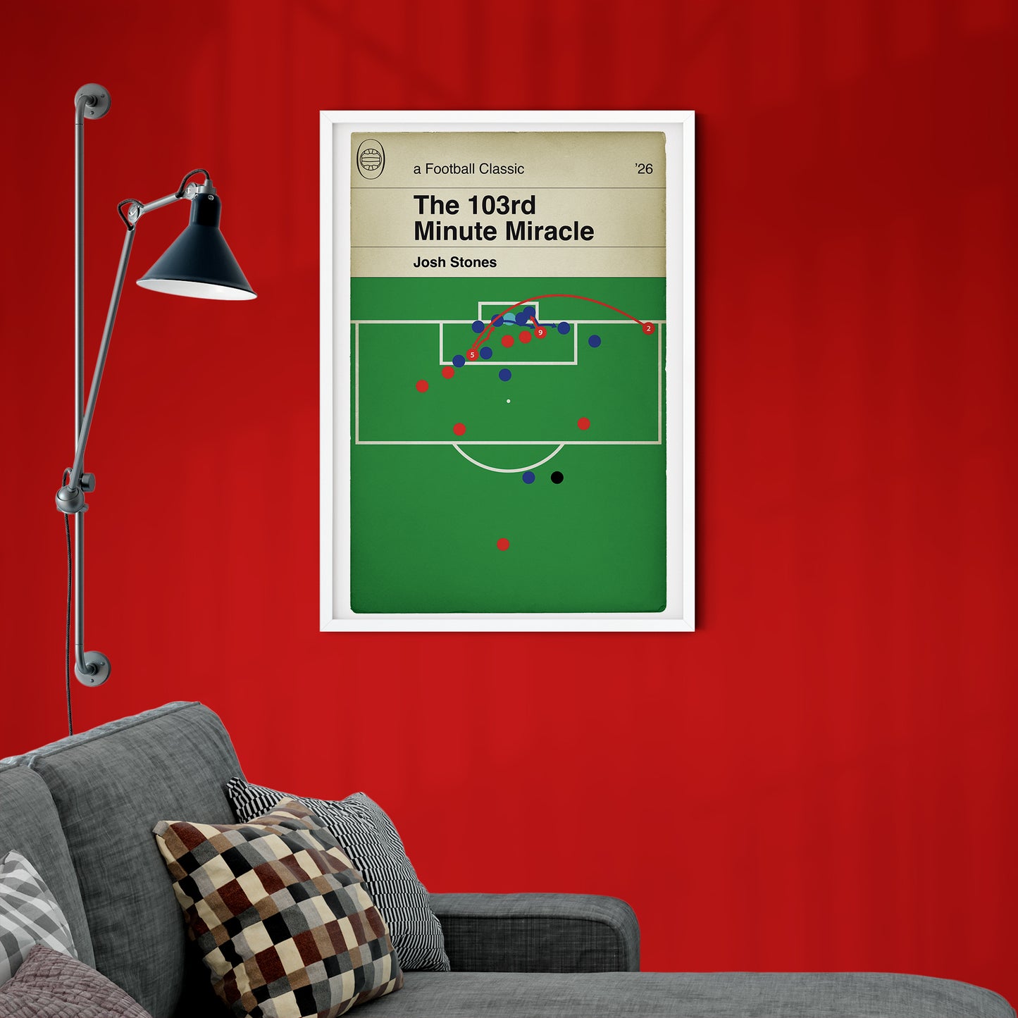 York City Equaliser v Rochdale - Josh Stones Goal - 103rd Minute - Football Poster