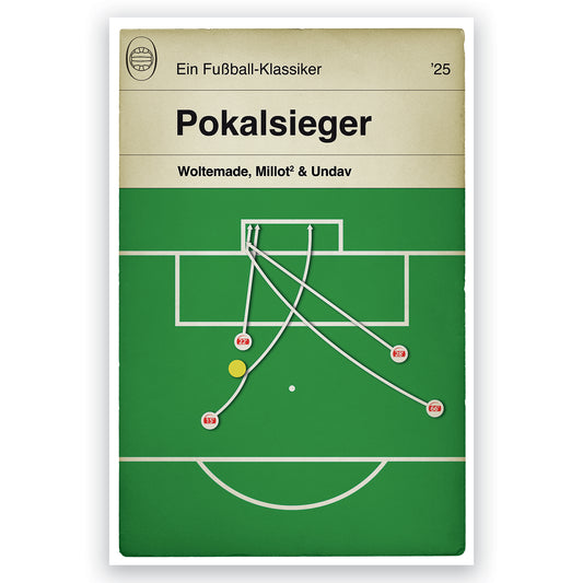 VfB Stuttgart 4 Arminia Bielefeld 2 - All four goals - 2025 DFB-Pokal final - Book Cover Poster