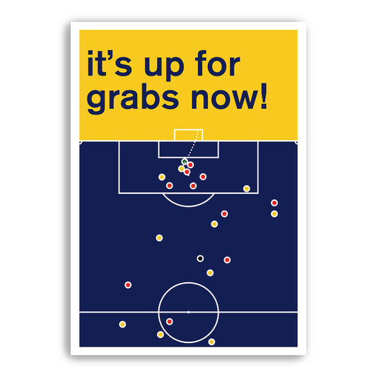 Michael Thomas goal for Arsenal v Liverpool to win the League - Football Poster - Swiss Style Print - It's up for grabs now! (Various Sizes)