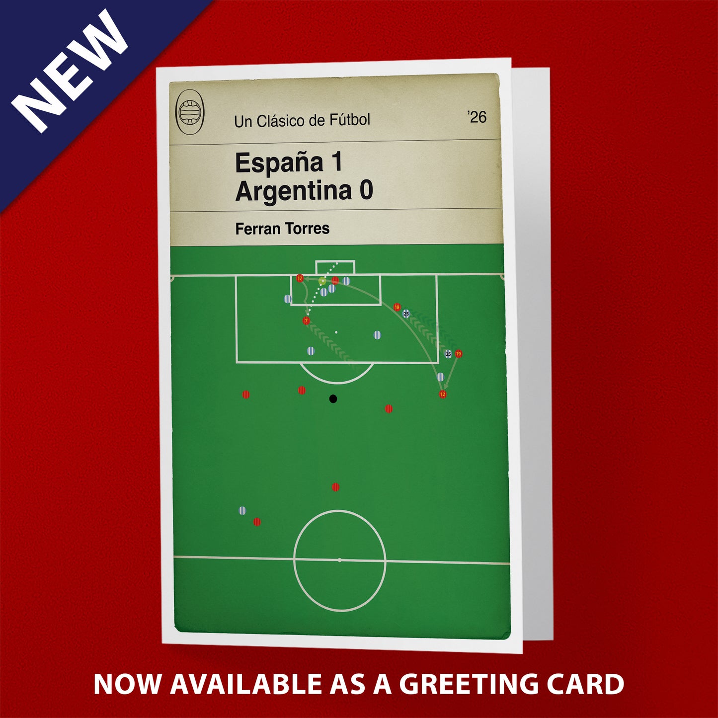 Ferran Torres winning goal - World Cup Final 2026 - España 1 Argentina 0 - Football Book Cover Poster