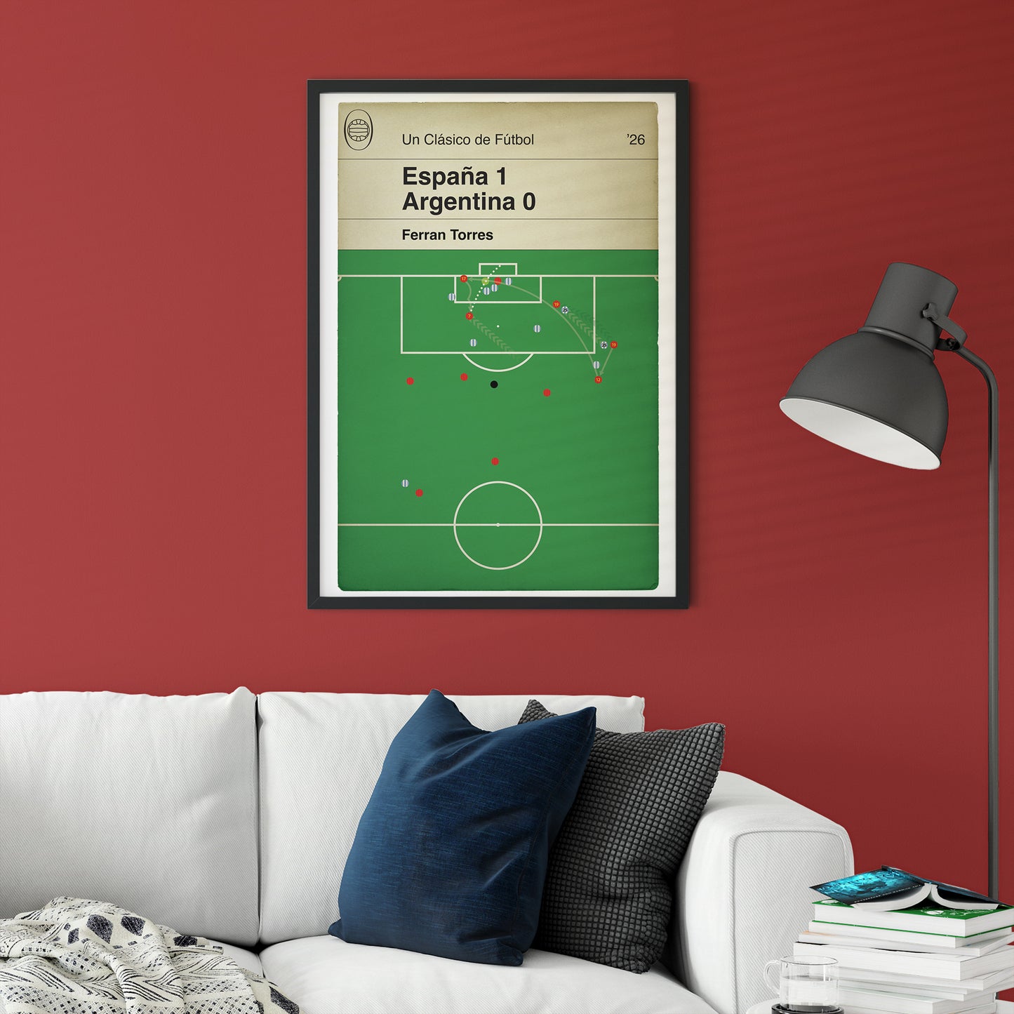 Ferran Torres winning goal - World Cup Final 2026 - España 1 Argentina 0 - Football Book Cover Poster
