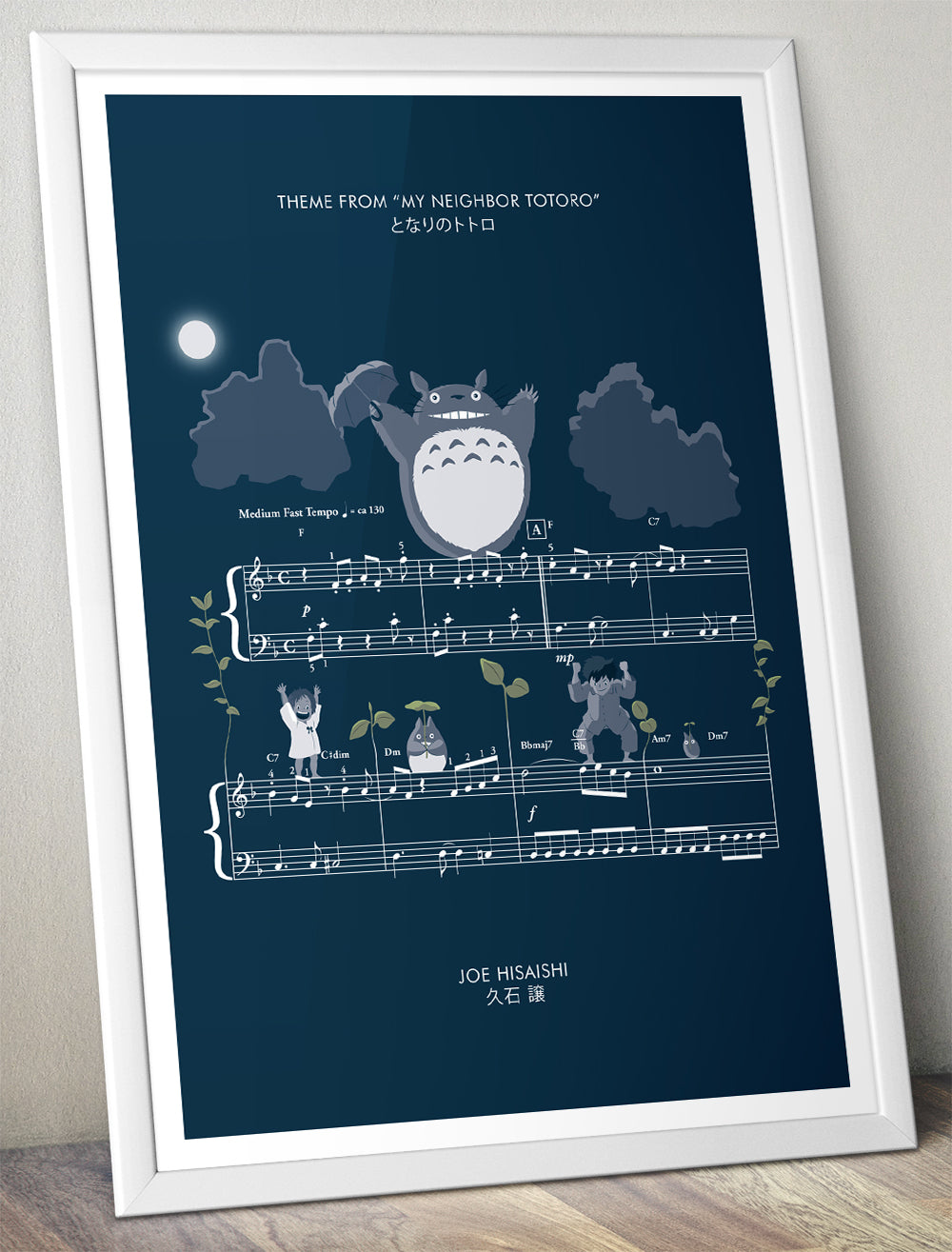 My Neighbor Totoro - Theme by Joe Hisaishi - Movie Classics Print - Various Size