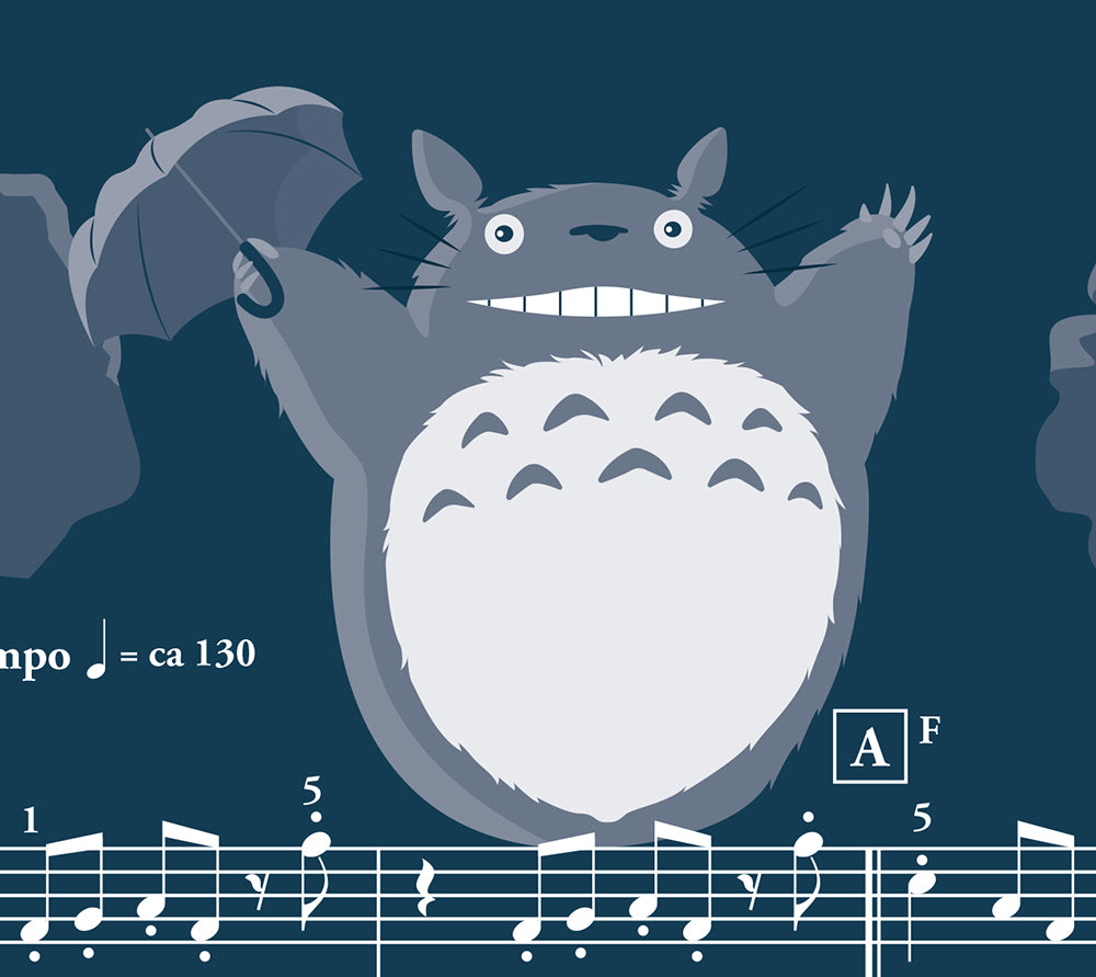 My Neighbor Totoro - Theme by Joe Hisaishi - Movie Classics Print - Various Size