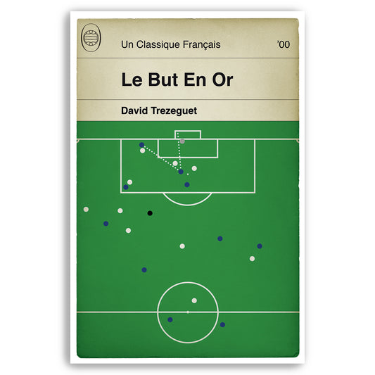 France Goal - David Trezeguet - Le But En Or - The Golden Goal - Euro 2000 Final - Classic Book Cover - Football Poster - Football Gift (Various sizes)