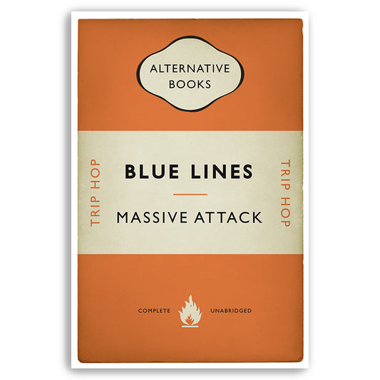 Massive Attack - Blue Lines - Trip Hop Print - Alternative Book Cover Poster (Various Sizes)