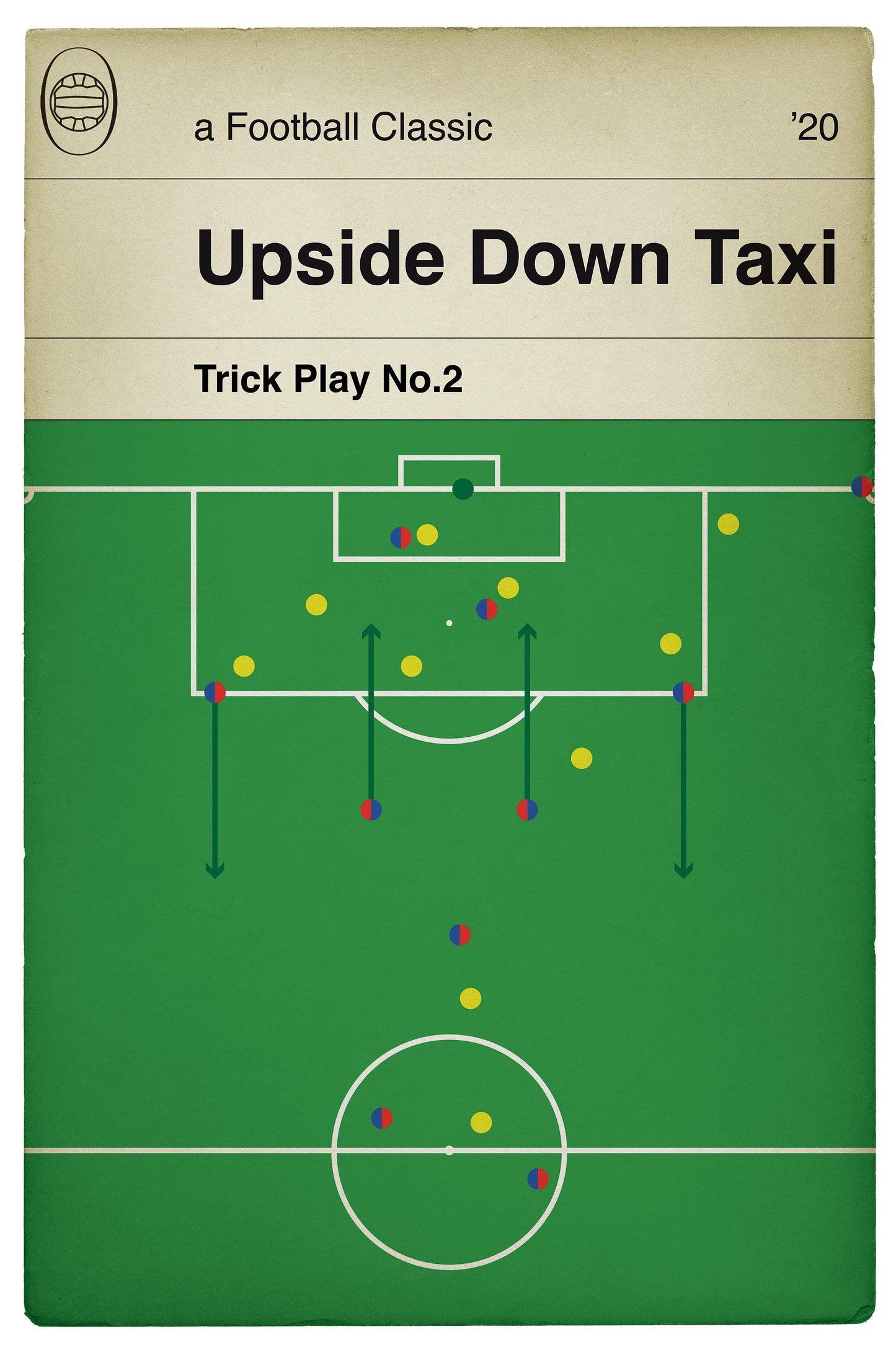 Soccer Trick Plays - Set of 5 - La Cucaracha - Upside Down Taxi - Loki's Toboggan - Football Goals - TV Football Gift - Various Sizes