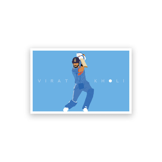 India - Virat Kohli - India Cricket - Cricket Poster - Minimal Art - Various Sizes