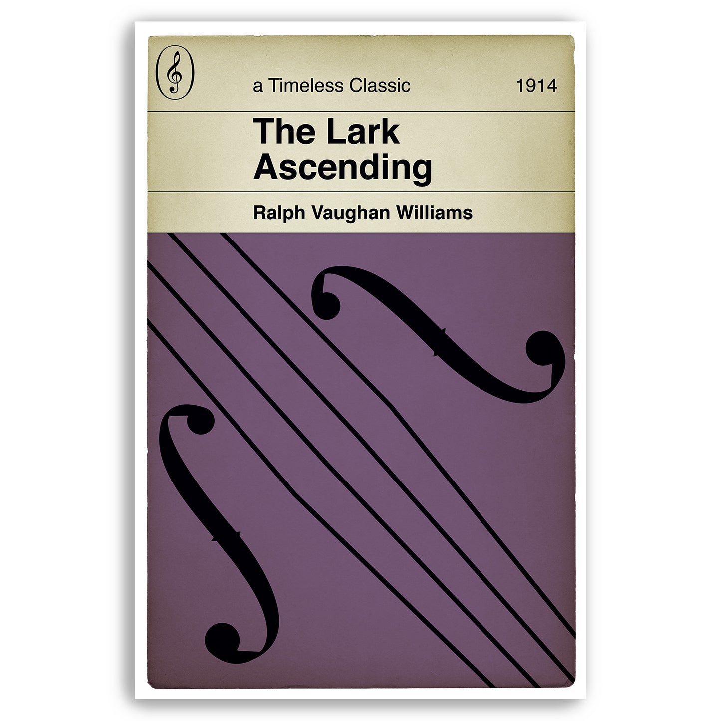 Ralph Vaughan Williams - The Lark Ascending - Timeless Classic - Classical Music - Alternative Book Cover Poster (Various Sizes)