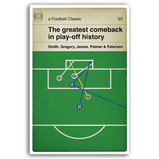 Sheffield Wednesday Comeback - All 5 goals from the 2023 League One Play-Off Semi Final - Classic Book Cover Poster (Various Sizes)