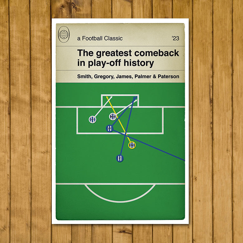 Sheffield Wednesday Comeback - All 5 goals from the 2023 League One Play-Off Semi Final - Classic Book Cover Poster (Various Sizes)