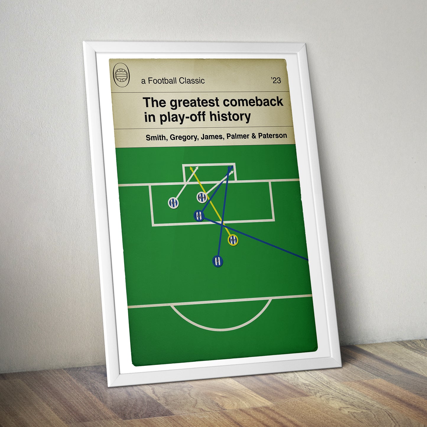 Sheffield Wednesday Comeback - All 5 goals from the 2023 League One Play-Off Semi Final - Classic Book Cover Poster (Various Sizes)