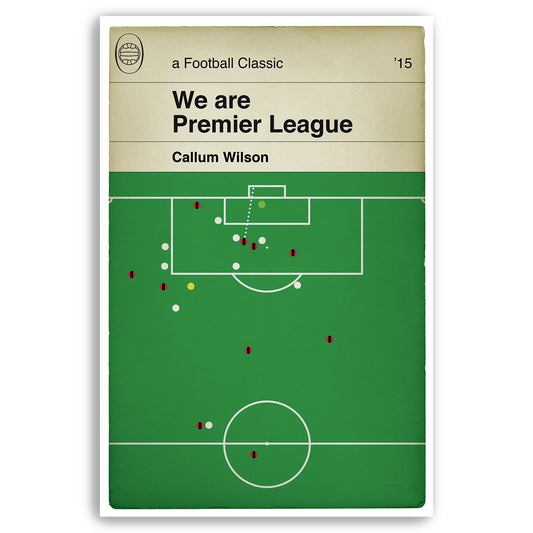 Bournemouth goal v Bolton Wanderers 2015 - Callum Wilson - Classic Book Cover Print - Football Gift (Various Sizes)