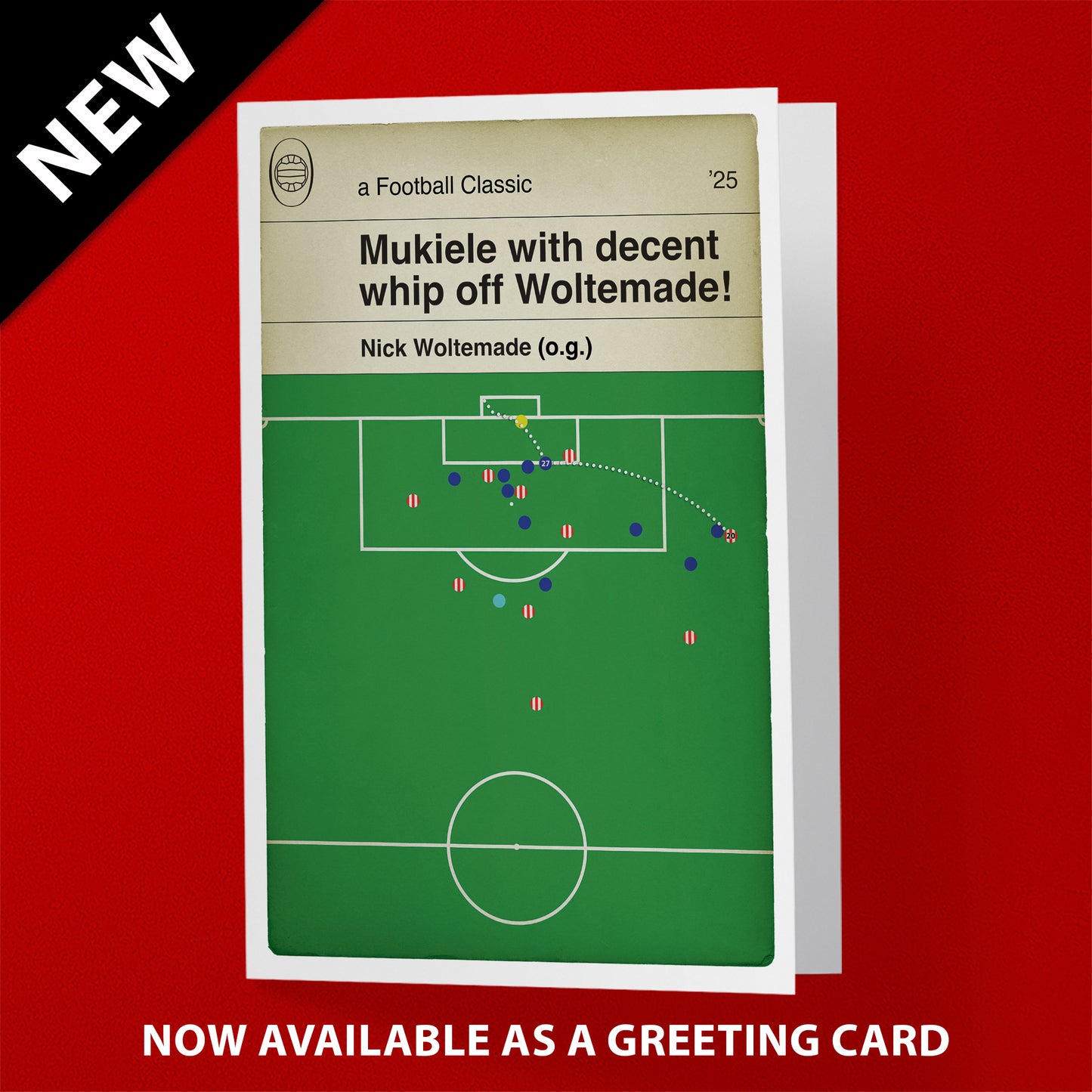 Sunderland Goal Poster - Nick Woltemade OG - Sunderland 1 Newcastle 0 - EPL 2025