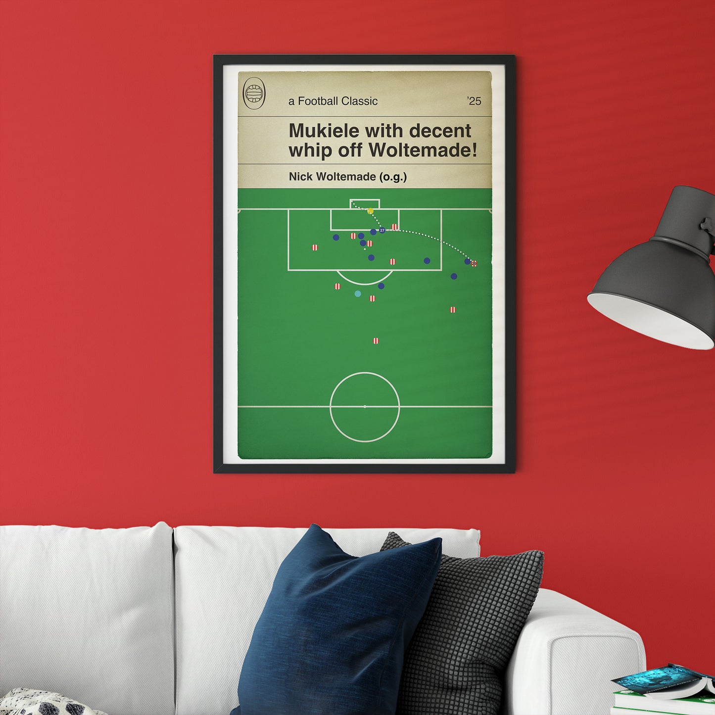 Sunderland Goal Poster - Nick Woltemade OG - Sunderland 1 Newcastle 0 - EPL 2025