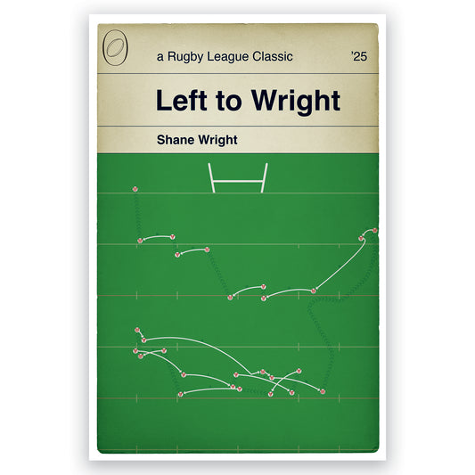 St Helens Shane Wright Winning Try - Left to Wright Poster - Leeds Rhinos 14 Saints 16 - Super League Play Off Eliminator (Various Sizes)