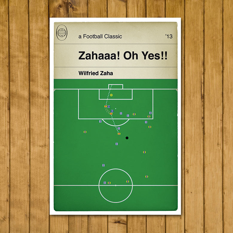 Wilfried Zaha Play Off Goal - Brighton 0 Crystal Palace 2 - 2013 Play-Off Semi Final - Classic Book Cover Print (Various Sizes)