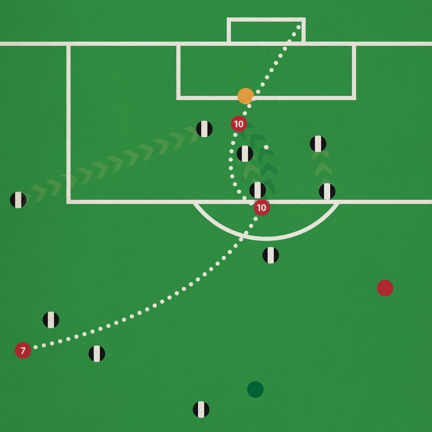 Nine Iconic Arsenal Goals - 9 Up Poster - Brady, Thomas, Adams, Bergkamp, Henry - Classic Book Cover Print - Football Gift (Various Sizes)