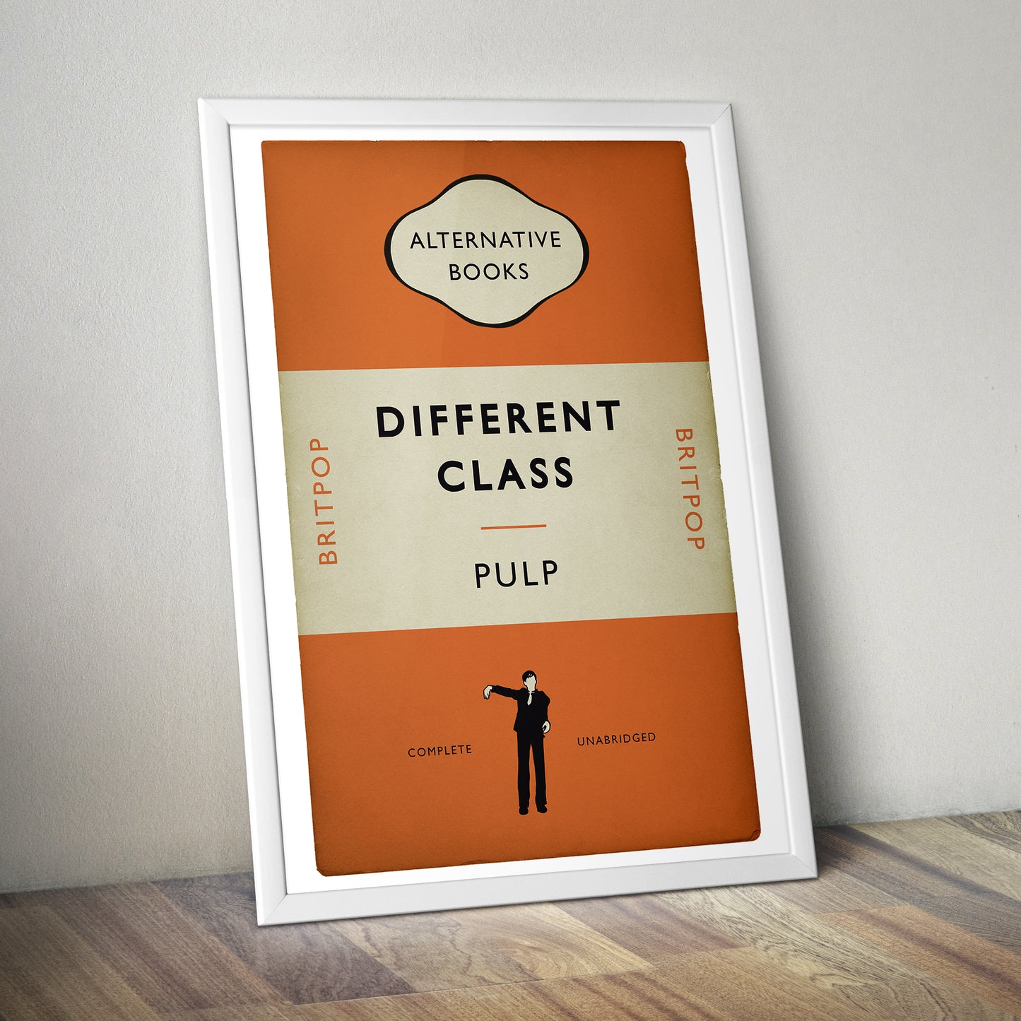 Pulp - Britpop Book Cover Poster - Different Class -  Alternative Book Cover Poster - Music Art (Various Sizes)