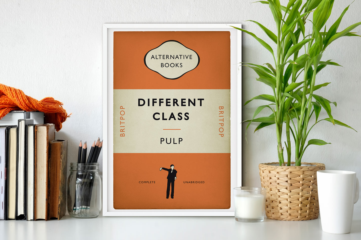 Pulp - Britpop Book Cover Poster - Different Class -  Alternative Book Cover Poster - Music Art (Various Sizes)