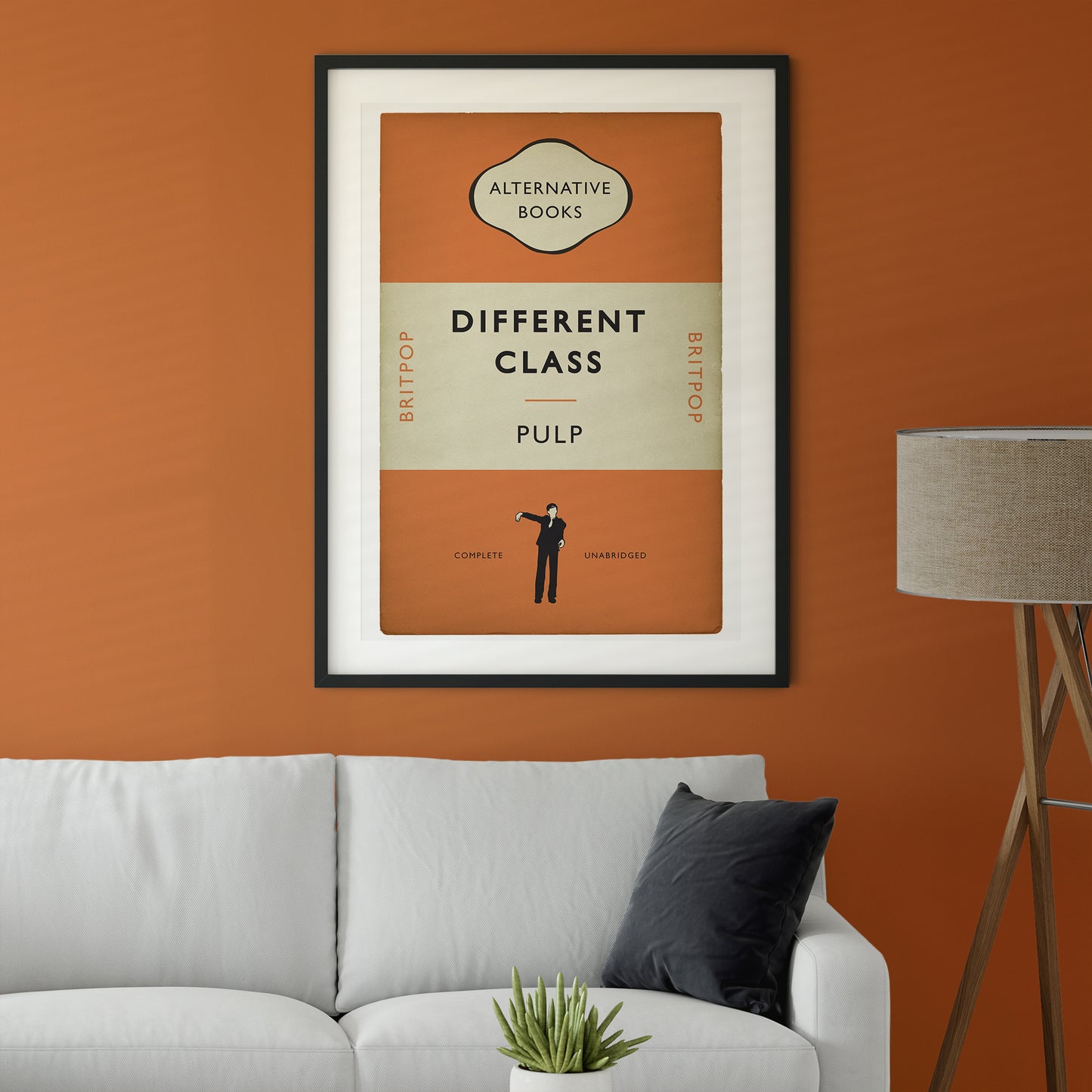 Pulp - Britpop Book Cover Poster - Different Class -  Alternative Book Cover Poster - Music Art (Various Sizes)