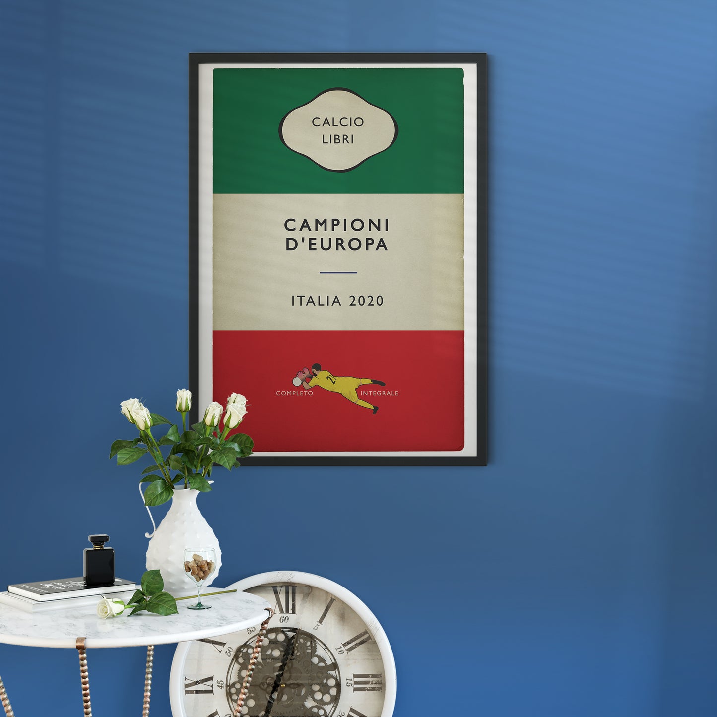 Italia - Euro 2020 Final - Italy - Campioni d'Europa - European Champions 2020 - Gianluigi Donnarumma Penalty Save - England v Italy - Football Book Cover Poster - Various Sizes