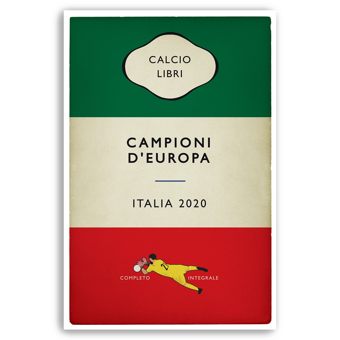 Italia - Euro 2020 Final - Italy - Campioni d'Europa - European Champions 2020 - Gianluigi Donnarumma Penalty Save - England v Italy - Football Book Cover Poster - Various Sizes