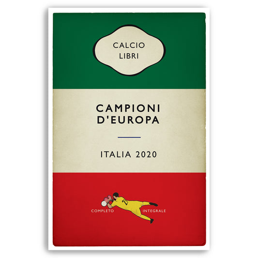 Italia - Euro 2020 Final - Italy - Campioni d'Europa - European Champions 2020 - Gianluigi Donnarumma Penalty Save - England v Italy - Football Book Cover Poster - Various Sizes