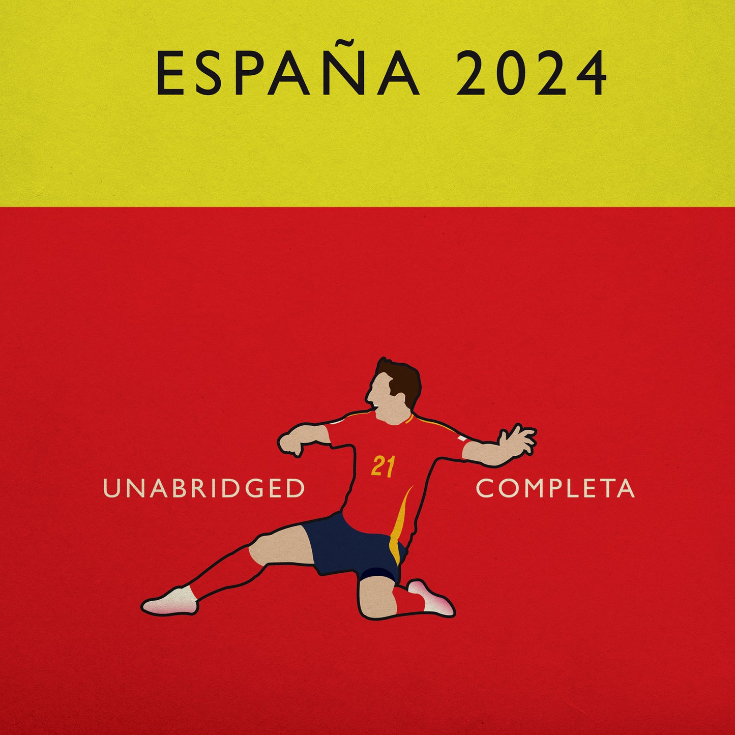 Spain European Champions 2024 - Mikel Oyarzabal - España - Campeones de Europa - Flag Book Cover Poster - Regalo de fútbol (Various Sizes)