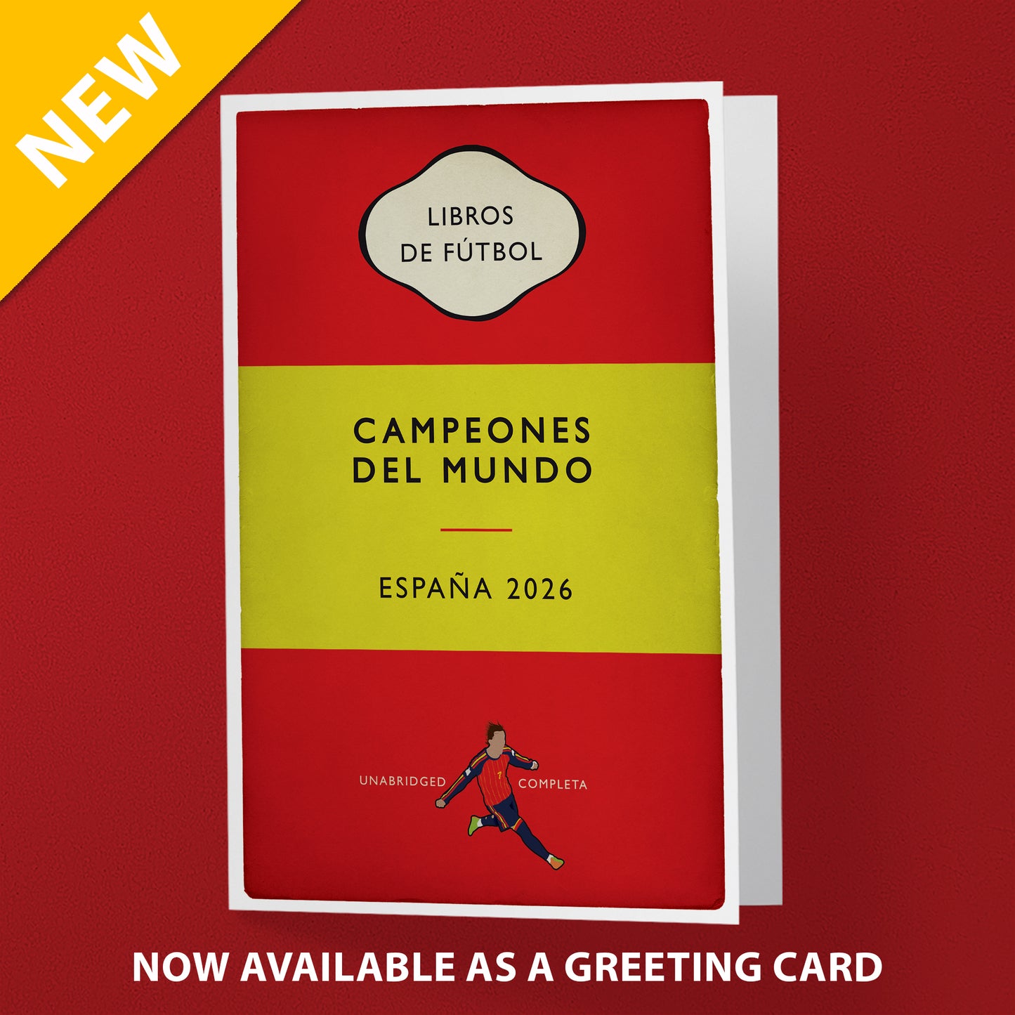 Spain Football - Flag Book Cover Poster - World Cup Winners 2026 - Ferran Torres - España - Campeones del Mundo