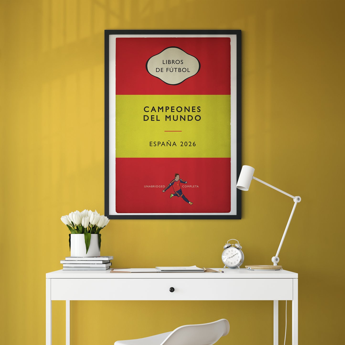 Spain Football - Flag Book Cover Poster - World Cup Winners 2026 - Ferran Torres - España - Campeones del Mundo