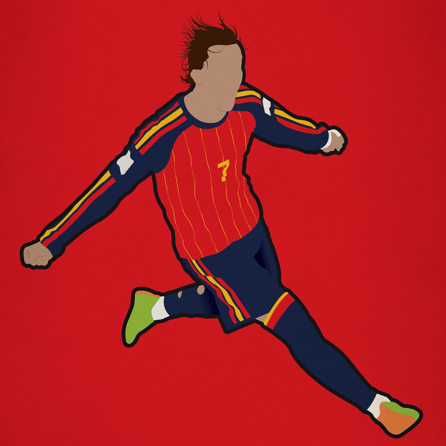 Spain Football - Flag Book Cover Poster - World Cup Winners 2026 - Ferran Torres - España - Campeones del Mundo