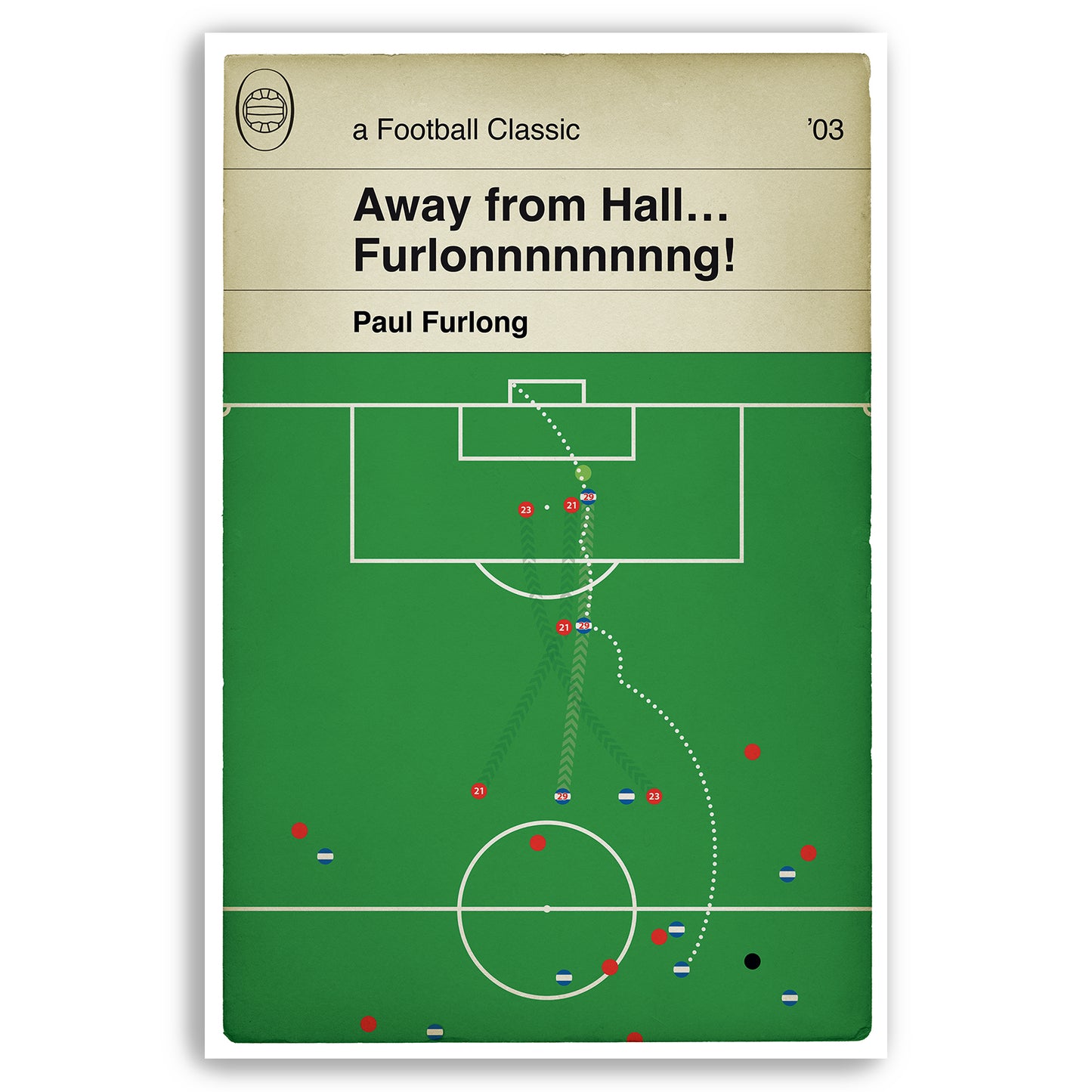 Queens Park Rangers winner v Oldham Athletic - Paul Furlong Goal - Play Off Semi Final 2003 - Classic Book Cover Poster (Various Sizes)