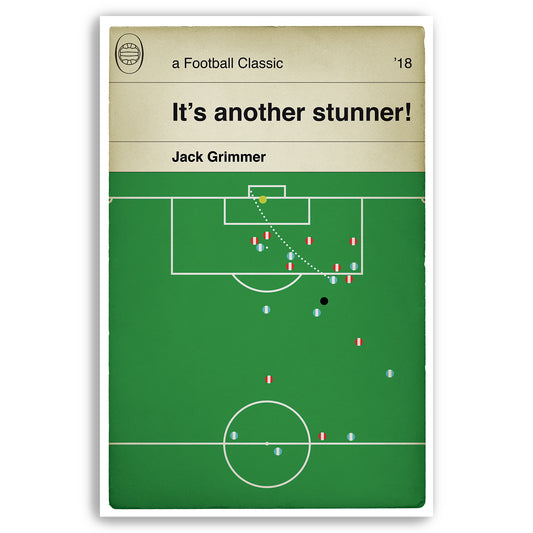 Coventry City goal v Exeter City - League Two Play-Off Final 2018 - Jack Grimmer - Goal Poster - Classic Book Cover Art (Various Sizes)
