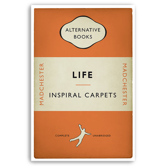 Inspiral Carpets - Life - Madchester - Alternative Book Cover Poster (UK and US sizes available)