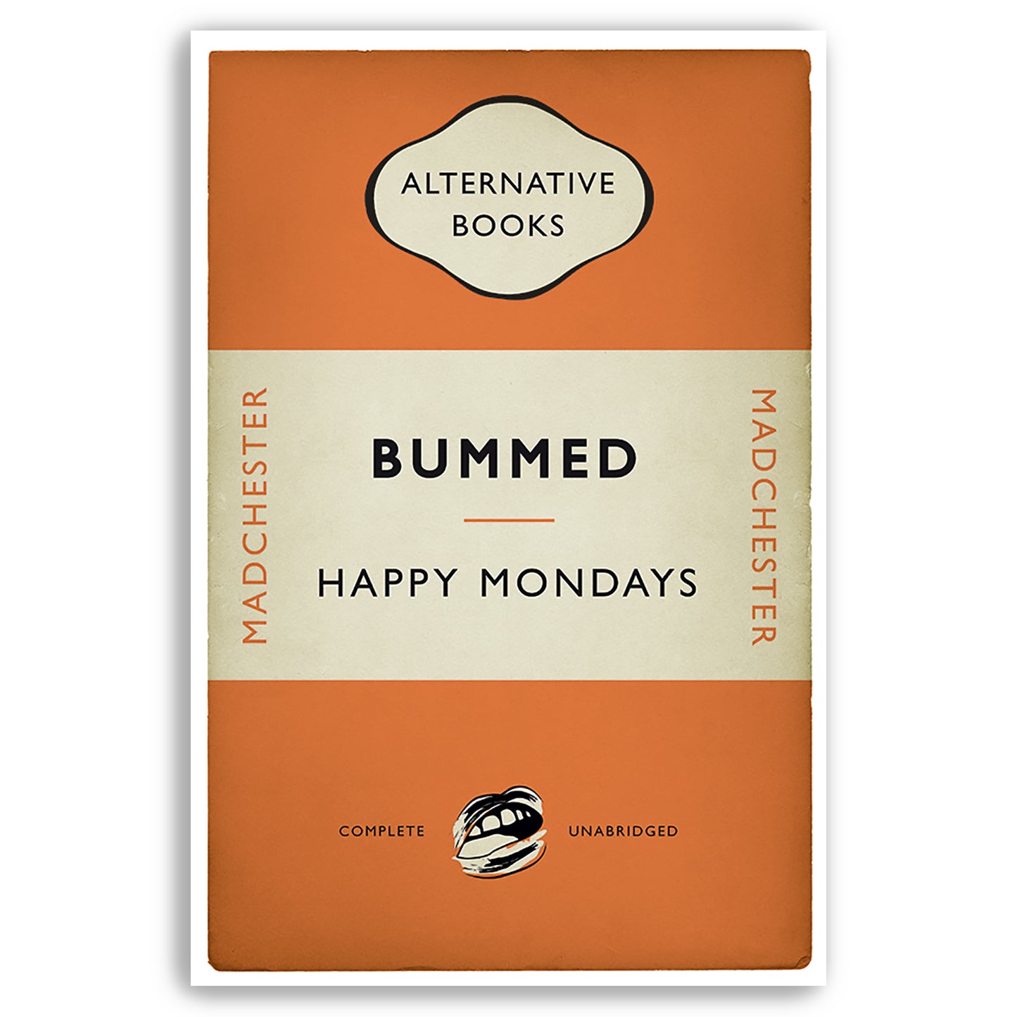 Happy Mondays - Bummed - Madchester - Alternative Book Cover Poster (UK and US sizes available)