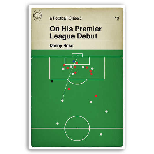 Danny Rose debut goal for Tottenham v Arsenal - Spurs 2 Arsenal 1 - North London Derby - Classic Book Cover Poster (Various Sizes)