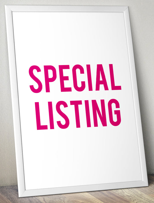 Special Listing for Chris Wright - Extra Payment for International Tracked Shipping